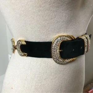 Cache Belts Cache | Accessories | Vintage Cache Rhinestone Embellished Suede ...